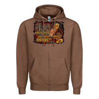 Chestnut all i want for christmas is a horse brown horse Zipper Hoodie - RanaPortraitStore