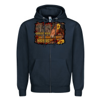 Navy all i want for christmas is a horse brown horse Zipper Hoodie - RanaPortraitStore