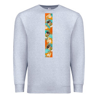 Heather Grey pumpkin caffee Premium Sweatshirt - BundleAndBundleShop