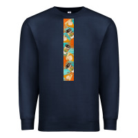 Navy pumpkin caffee Premium Sweatshirt - BundleAndBundleShop