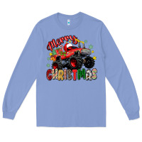 Colony Blue merry christmas truck Long Sleeve Tee - Zillion Design Studio