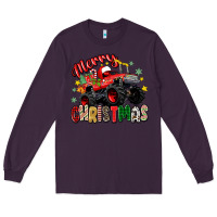 Plum merry christmas truck Long Sleeve Tee - Zillion Design Studio