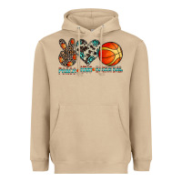 Mushroom peace love basketball Heavyweight Hoodie - CowhideDigitalArt