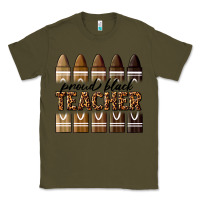 Army Green proud black teacher Classic Tee - texasbilliewilder
