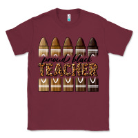 Burgundy proud black teacher Classic Tee - texasbilliewilder