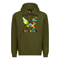 Army Green it's ok to be different Premium Hoodie - MaliasSmallBusiness