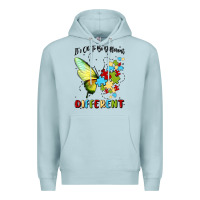 Blue Mist it's ok to be different Premium Hoodie - MaliasSmallBusiness
