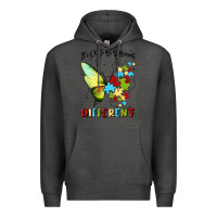 Charcoal Heather it's ok to be different Premium Hoodie - MaliasSmallBusiness