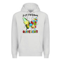 Dove Grey it's ok to be different Premium Hoodie - MaliasSmallBusiness