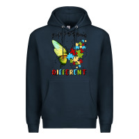 Navy it's ok to be different Premium Hoodie - MaliasSmallBusiness