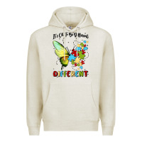 Oatmeal Heather it's ok to be different Premium Hoodie - MaliasSmallBusiness
