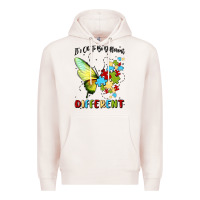 Pale Pink it's ok to be different Premium Hoodie - MaliasSmallBusiness
