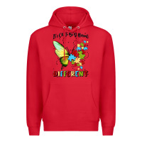 Red it's ok to be different Premium Hoodie - MaliasSmallBusiness