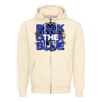 Sandshell back the blue Zipper Hoodie - Zillion Design Studio