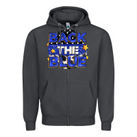 Smoke back the blue Zipper Hoodie - Zillion Design Studio