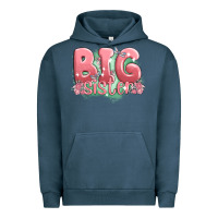 Pigment Midnight Navy big sister Urban Hoodie - MaliasSmallBusiness