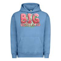 Pigment Pebble Blue big sister Urban Hoodie - MaliasSmallBusiness