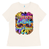 Bone the beach is calling and i must go Ladies Tee - BarkalooDesign