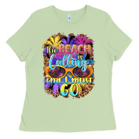 Matcha the beach is calling and i must go Ladies Tee - BarkalooDesign