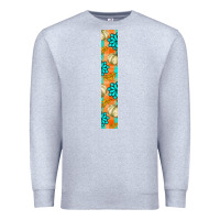 Heather Grey fall pumpkin Premium Sweatshirt - BundleAndBundleShop