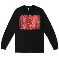 Black Valentine's Day Brushstrokes with Roses Long Sleeve Tee - RanaPortraitStore