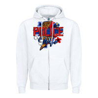 White police wife with lightning bolt Zipper Hoodie - Zillion Design Studio