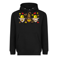 Black softball gnome Heavyweight Hoodie - HRA Design Shop