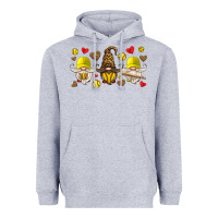 Heather Grey softball gnome Heavyweight Hoodie - HRA Design Shop