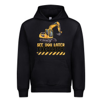 Black see you later excavator Urban Hoodie - MaliasSmallBusiness