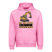 Fuchsia Pink see you later excavator Urban Hoodie - MaliasSmallBusiness