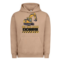 Pigment Burro see you later excavator Urban Hoodie - MaliasSmallBusiness
