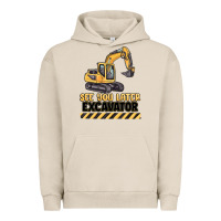 Pigment French Oak see you later excavator Urban Hoodie - MaliasSmallBusiness