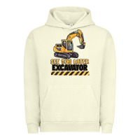 Pigment Pistachio see you later excavator Urban Hoodie - MaliasSmallBusiness