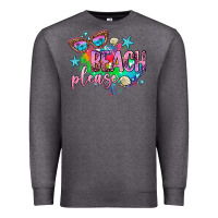 Charcoal Heather beach please Premium Sweatshirt - AdoDesignShop