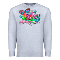 Heather Grey beach please Premium Sweatshirt - AdoDesignShop