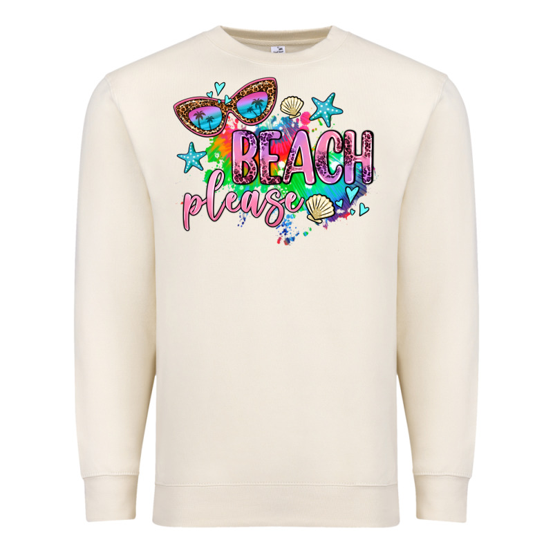 Beach Please Premium Sweatshirt by AdoDesignShop | Teevron