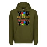 Army Green ı would not change you autism Premium Hoodie - MaliasSmallBusiness