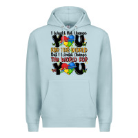 Blue Mist ı would not change you autism Premium Hoodie - MaliasSmallBusiness