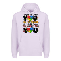 Lilac ı would not change you autism Premium Hoodie - MaliasSmallBusiness