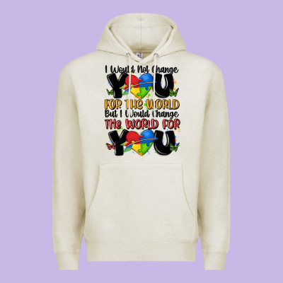 ı Would Not Change You Autism Premium Hoodie Designed By Maliassmallbusiness