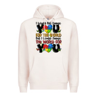 Pale Pink ı would not change you autism Premium Hoodie - MaliasSmallBusiness