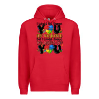 Red ı would not change you autism Premium Hoodie - MaliasSmallBusiness
