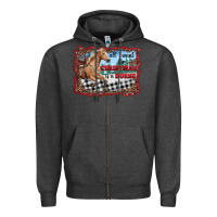 Charcoal Heather all i want for christmas is a horse  with farm Zipper Hoodie - RanaPortraitStore