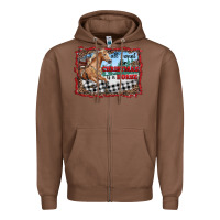 Chestnut all i want for christmas is a horse  with farm Zipper Hoodie - RanaPortraitStore