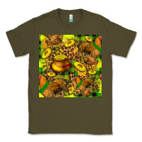 Army Green St. Patrick's Chicken With Pot Of Gold Classic Tee - FaDigitalArtStudio