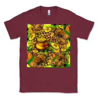 Burgundy St. Patrick's Chicken With Pot Of Gold Classic Tee - FaDigitalArtStudio