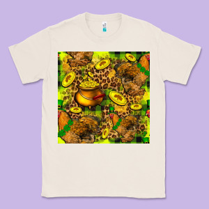 St. Patrick's Chicken With Pot Of Gold Classic Tee Designed By Fadigitalartstudio