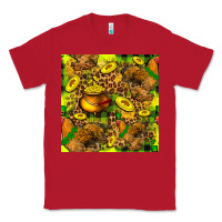 Red St. Patrick's Chicken With Pot Of Gold Classic Tee - FaDigitalArtStudio
