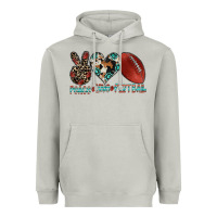 Moon Dust peace love football Heavyweight Hoodie - CowhideDigitalArt