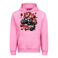 Fuchsia Pink a little dirt never hurt dirt bike Urban Hoodie - MaliasSmallBusiness